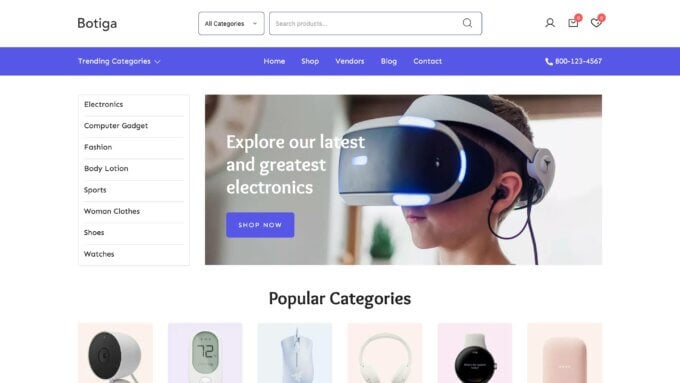 botiga marketplace wordpress theme