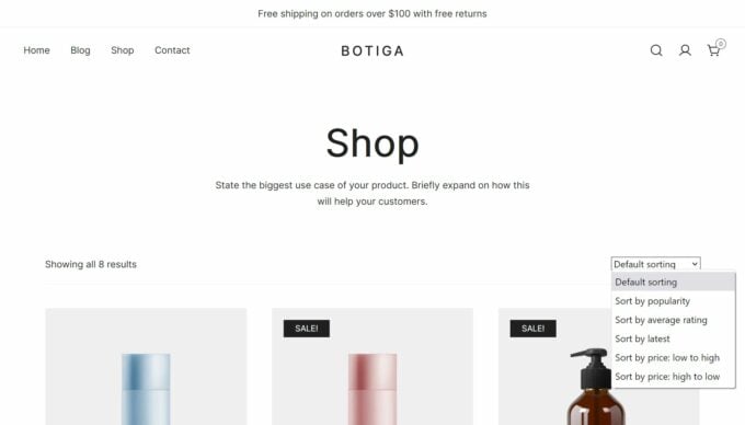 Botiga shop demo