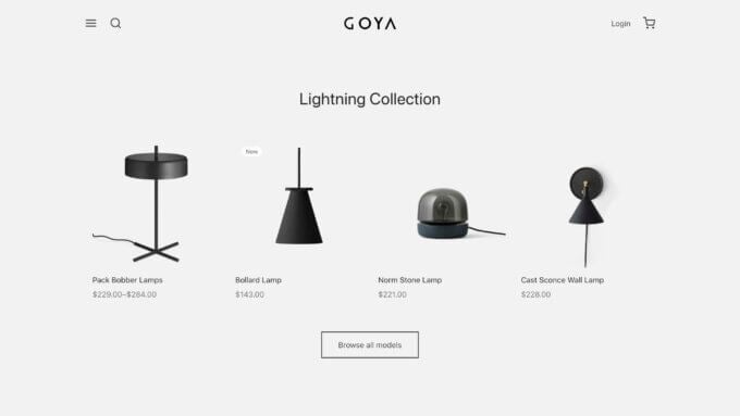 The Goya WooCommerce theme.