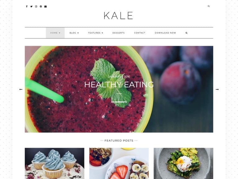 The Kale theme.