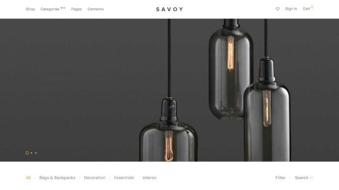 Savoy is one of the best Elementor WooCommerce themes.