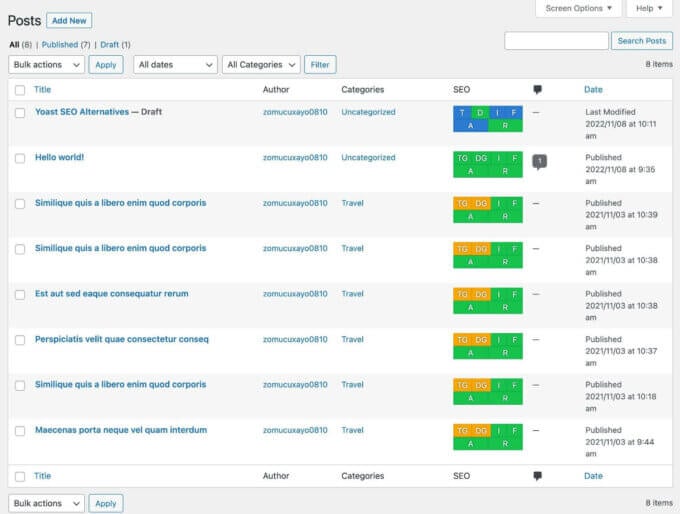 The SEO Framework colors