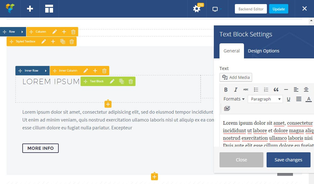 Visual Composer Front-End