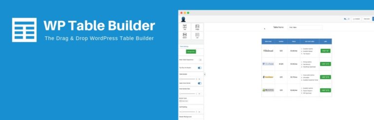 WP Table Builder 