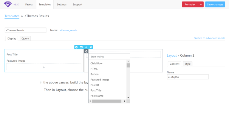 FacetWP templates