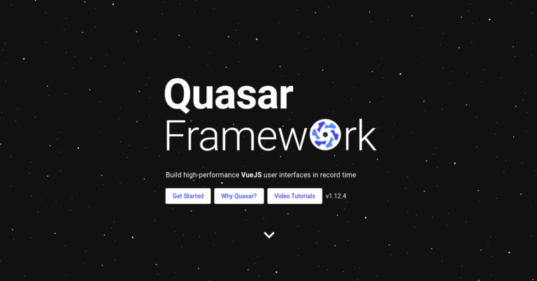 Quasar Vue UI Component Library